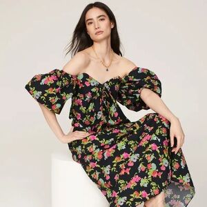 Caroline Constas Reyna Floral Off-Shoulder Maxi Dress Size Small NWT